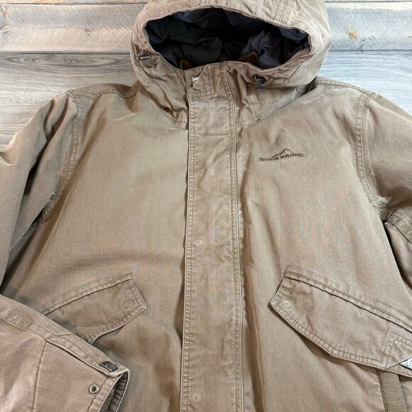 Eddie Bauer North Slope EB600 Jacket Size L Fill Power Goose Down Puffer Hooded - Picture 13 of 16